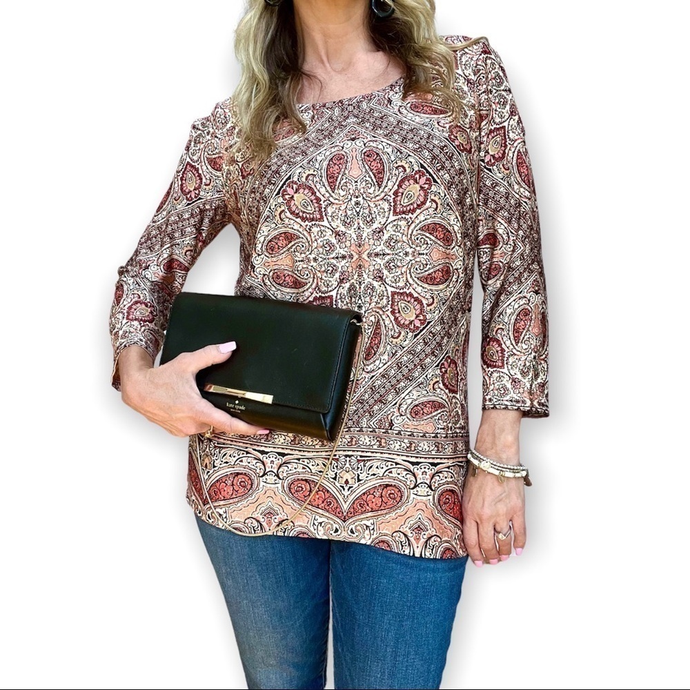 Cute Boho Top or Tunic with Open Shoulders Size S